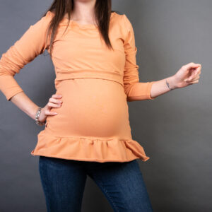 Majica za dojenje - enobarvna (več barv in možnih izbir)